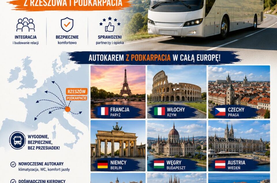 Wycieczki Firmowe Grupowe z Rzeszowa i Podkarpacia