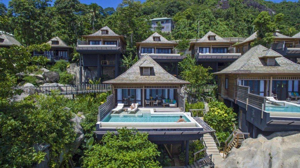 Wille z basenami w Hilton Seychelles Northolme Resort & Spa
